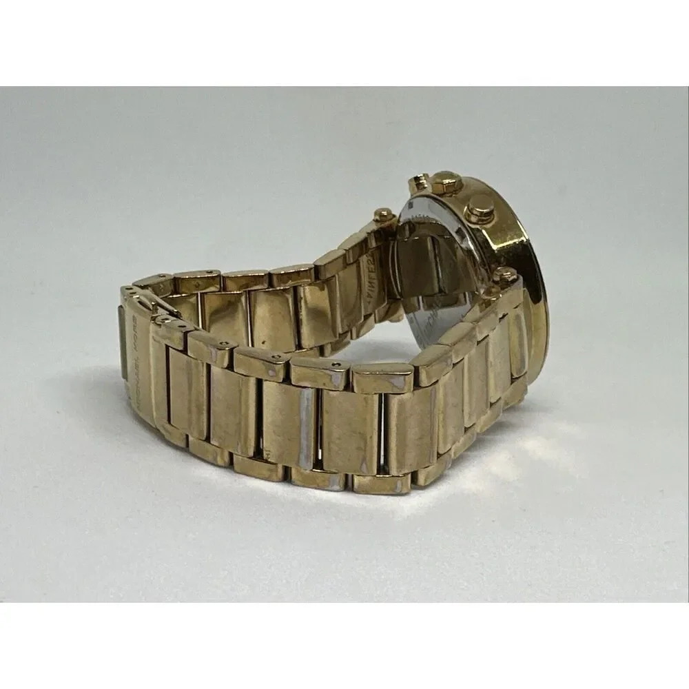 Michael Kors Parker MK5354 Women's Gold Stainless Steel Analog Dial Watch HME432